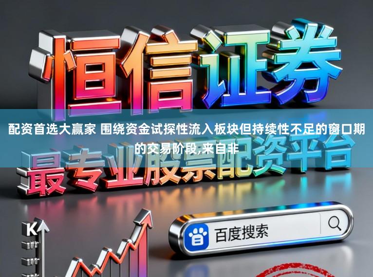 配资首选大赢家 围绕资金试探性流入板块但持续性不足的窗口期的交易阶段,来自非
